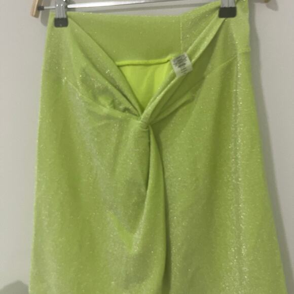 Good American Green Sparkle Bathing Suit Skirt Size 3 - Picture 2 of 4